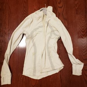 Lululemon white zip up (size 4)